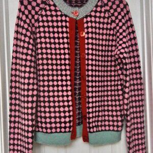 Vintage Central Falls Checkered Cardigan Medium ***RARE FIND***